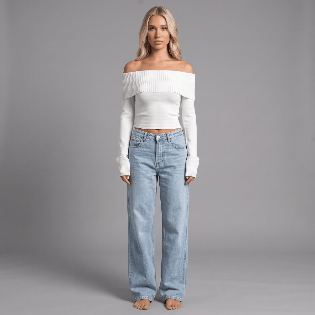 "Velurea" Off-Shoulder - Off-Shoulder Top - The Femme Club
