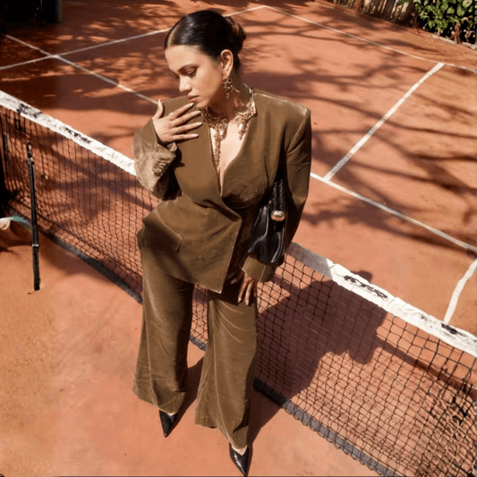 "Velvet Authority" Blazer Set - Hosenanzug - The Femme Club