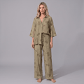 "Wild Fleur" Co-Ord - Set aus Hemd und Hose - The Femme Club