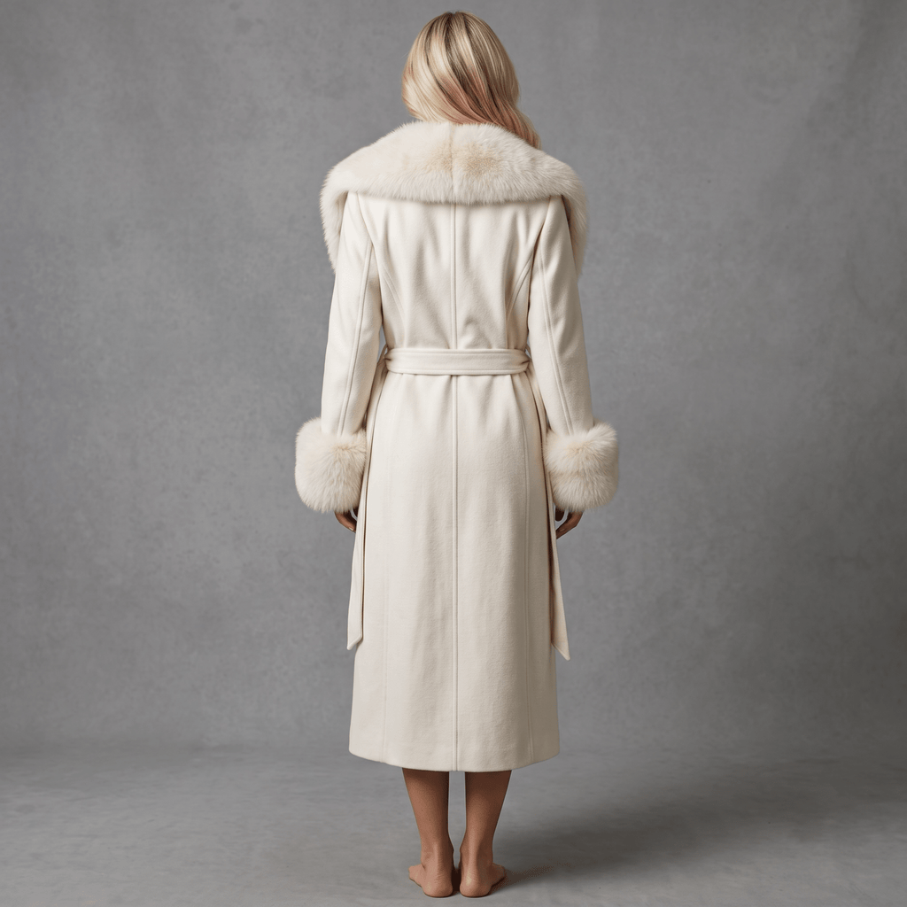 „Winter Muse“ Faux-Fur Wrap Coat - Wrap Coat - The Femme Club
